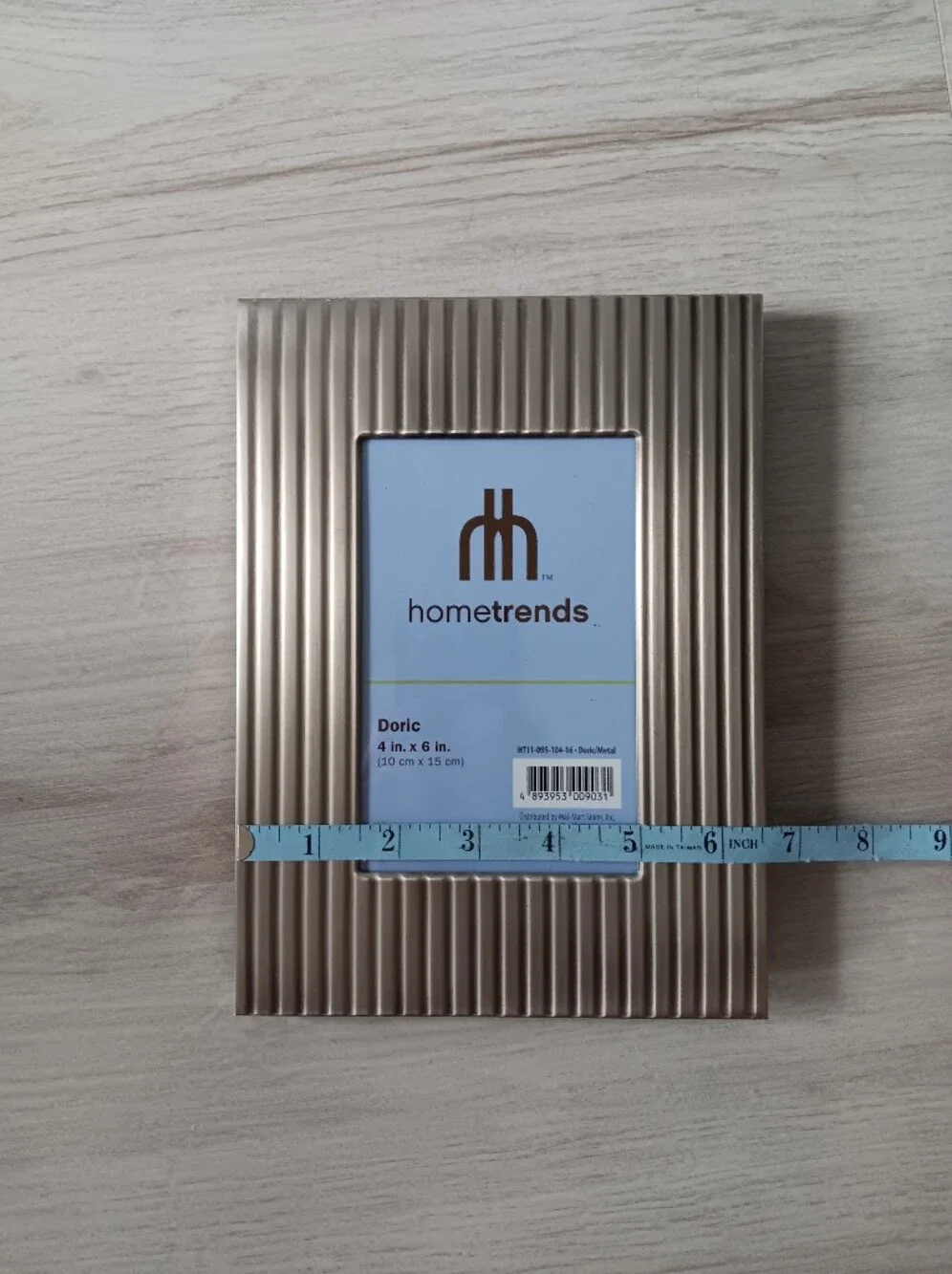Metallic Silver Ribbed Texture Picture Frame 4